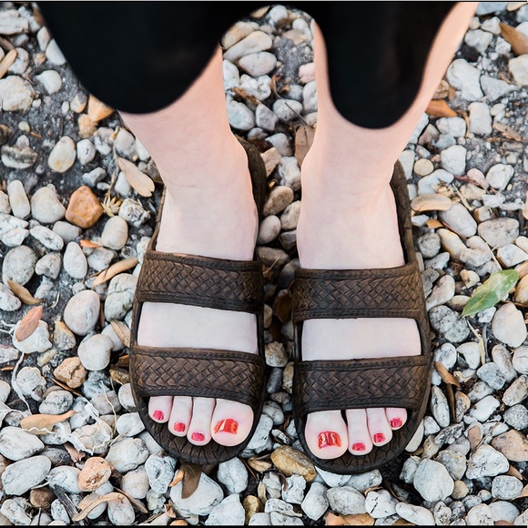 NEW Authentic Pali Hawaii Jesus Sandals Dark Brown - Picture 2 of 8